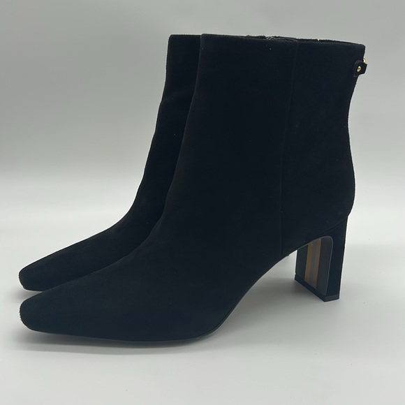 2317- Sam Edelman Black Suede Women's Ankle Boots NWT - Picture 2 of 11